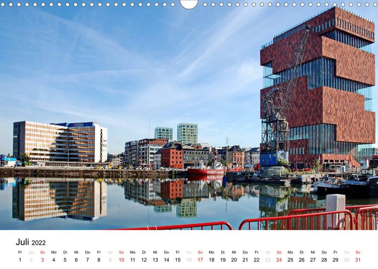 Produktbild: Antwerpen, die fl&auml;mische Hafenstadt (Wandkalender 2022 DIN A3 quer)