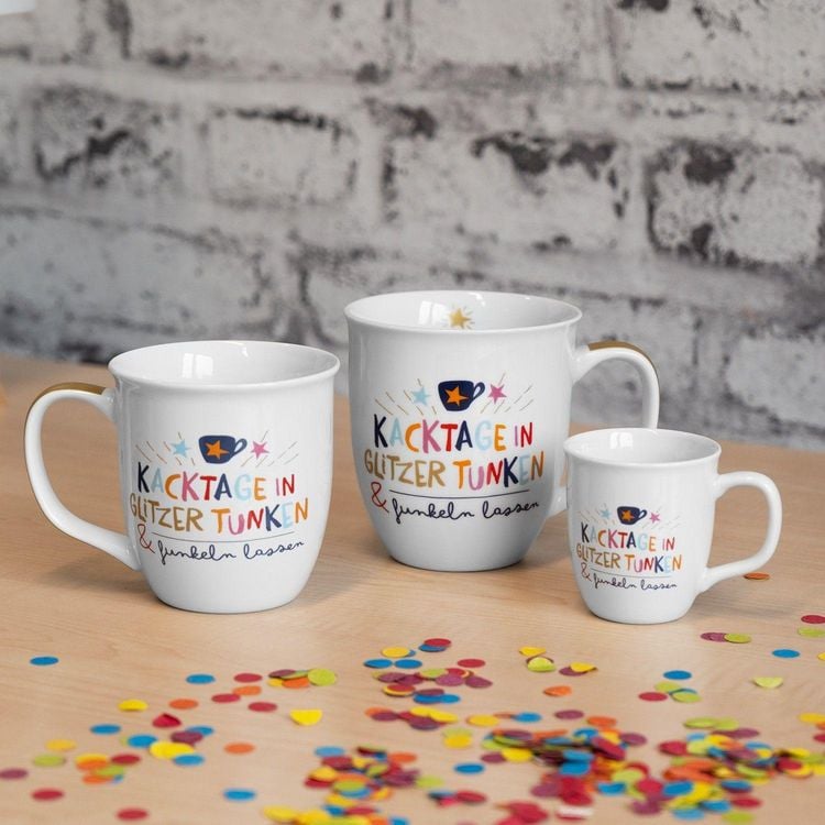 Produktbild: Tasse "Kacktage in Glitzer tunken & funkeln lassen"
