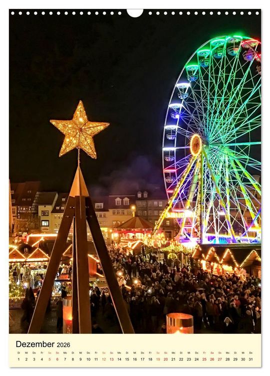 Produktbild: Geliebtes Erfurt (Wandkalender 2026 DIN A3 hoch), CALVENDO Monatskalender