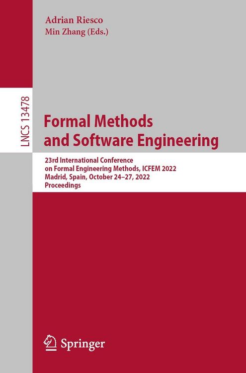 Produktbild: Formal Methods and Software Engineering