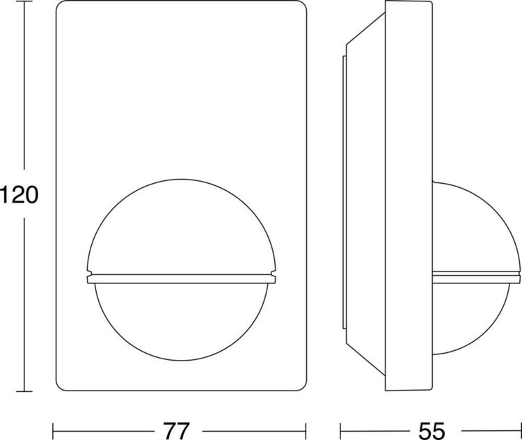 Produktbild: Steinel 603113 Wand PIR-Bewegungsmelder Relais Schwarz IP54