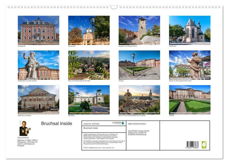 Produktbild: Bruchsal Inside (Wandkalender 2026 DIN A2 quer), CALVENDO Monatskalender