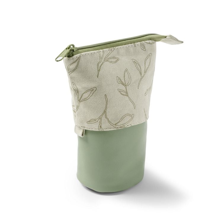 Produktbild: Stiftem&auml;ppchen Baumwolle & recycled PET, 13x7,5x12 (bis 18cm), gr&uuml;n