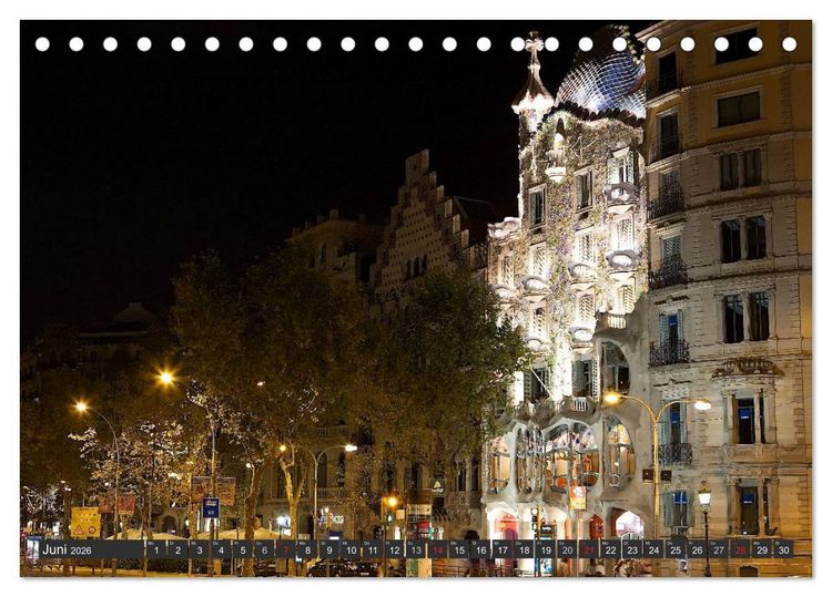 Produktbild: Metropole Barcelona (Tischkalender 2026 DIN A5 quer), CALVENDO Monatskalender