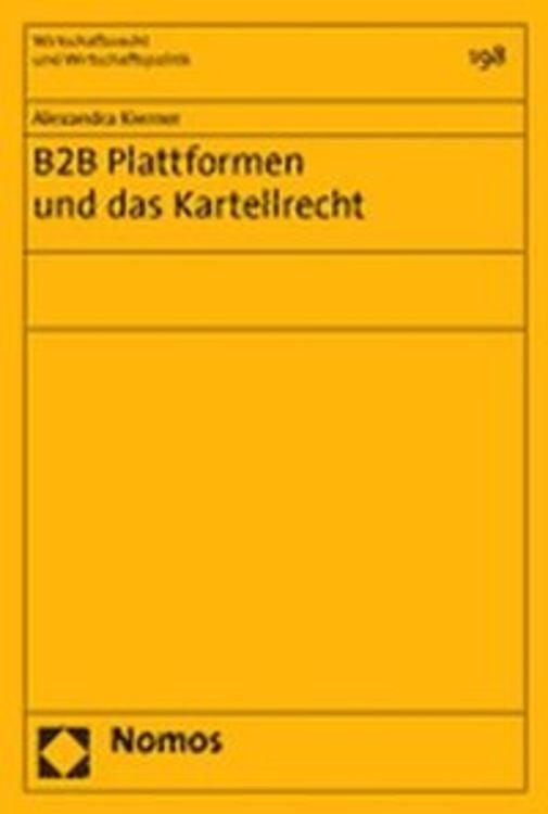 Produktbild: B2B Plattformen und das Kartellrecht