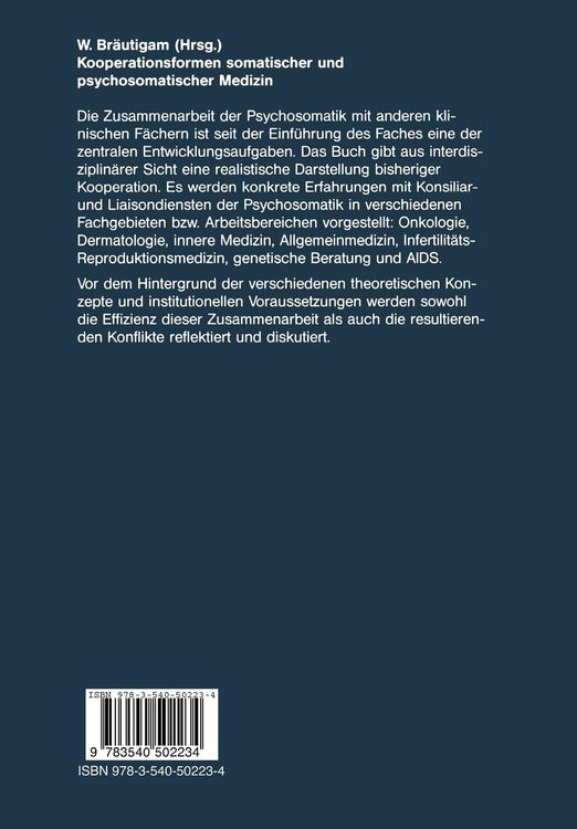 Produktbild: Kooperationsformen somatischer und psychosomatischer Medizin