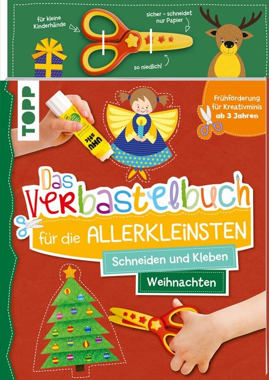 Produktbild: Das Verbastelbuch f&uuml;r die Allerkleinsten. Schneiden und Kleben. Weihnachten. Mit Schere
