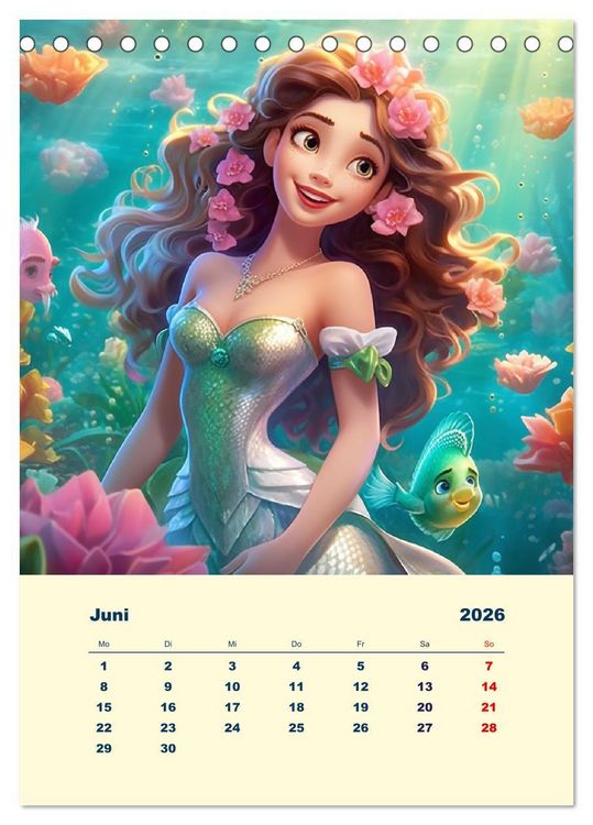 Produktbild: Zauberland. Bunte Fabelwesen und M&auml;rchengestalten (Tischkalender 2026 DIN A5 hoch), CALVENDO Monatskalender