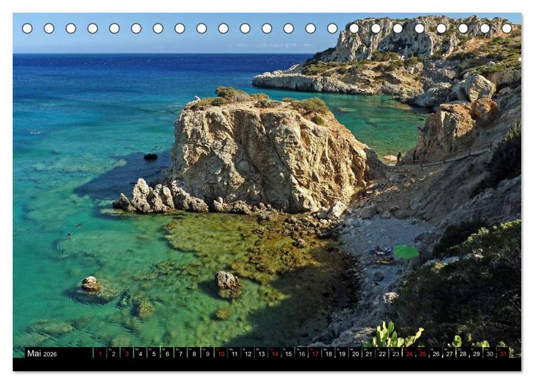 Produktbild: Karpathos / Griechenland (Tischkalender 2026 DIN A5 quer), CALVENDO Monatskalender