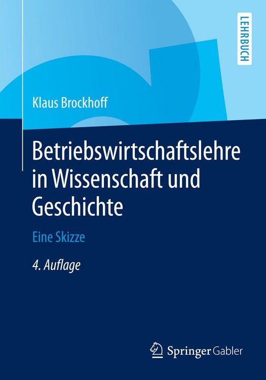 Produktbild: Betriebswirtschaftslehre in Wissenschaft und Geschichte