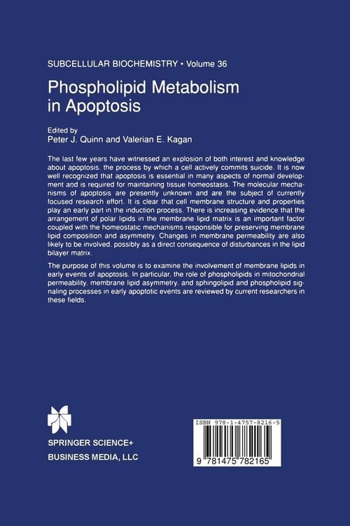 Produktbild: Phospholipid Metabolism in Apoptosis