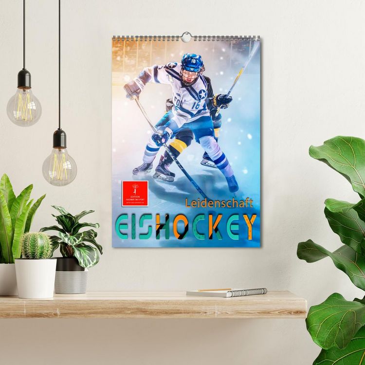 Produktbild: Eishockey Leidenschaft (Wandkalender 2026 DIN A3 hoch), CALVENDO Monatskalender