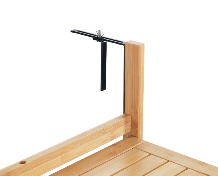 Produktbild: Bambus Balkon-Klapptisch Mod. Waikiki, zum Einh&auml;ngen an Balkongel&auml;nder