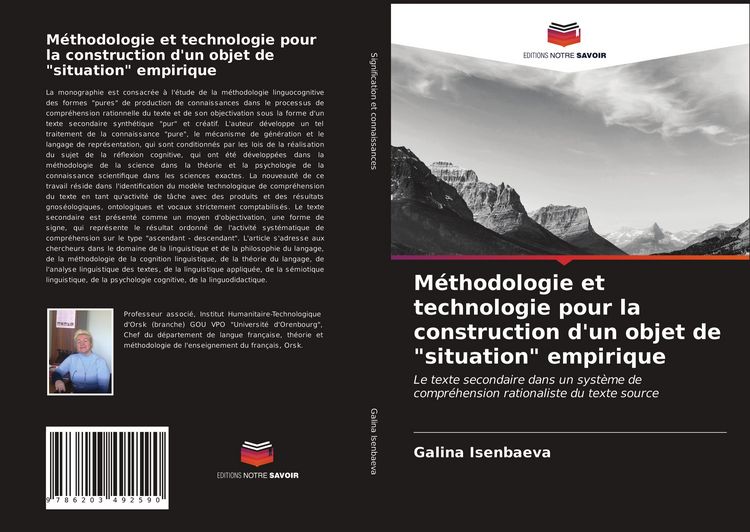 Produktbild: M&eacute;thodologie et technologie pour la construction d'un objet de "situation" empirique