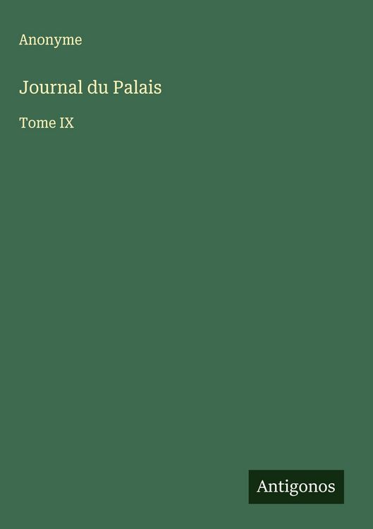 Produktbild: Journal du Palais