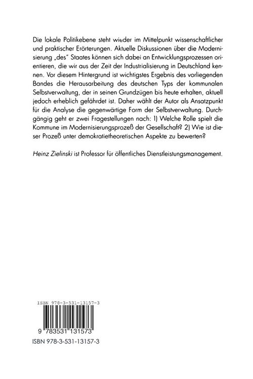 Produktbild: Kommunale Selbstverwaltung im modernen Staat