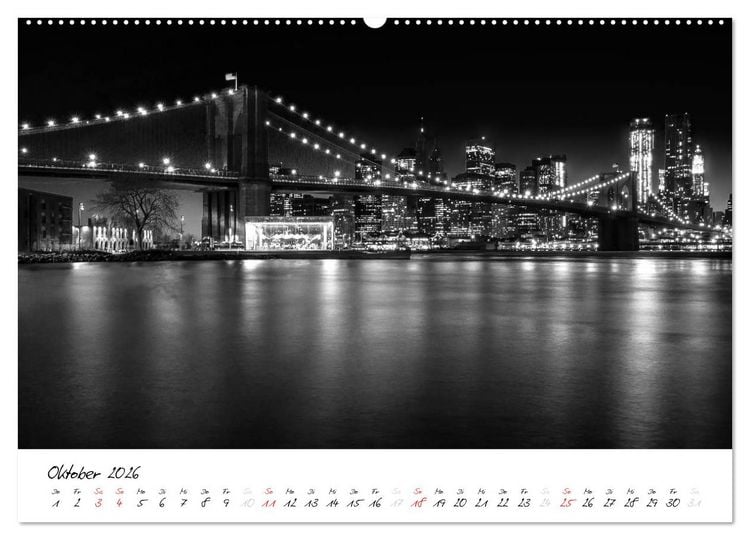 Produktbild: New York &ndash; The Big Apple (Wandkalender 2026 DIN A2 quer), CALVENDO Monatskalender