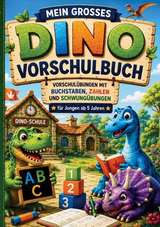 Produktbild: Mein gro&szlig;es Dino-Vorschulbuch