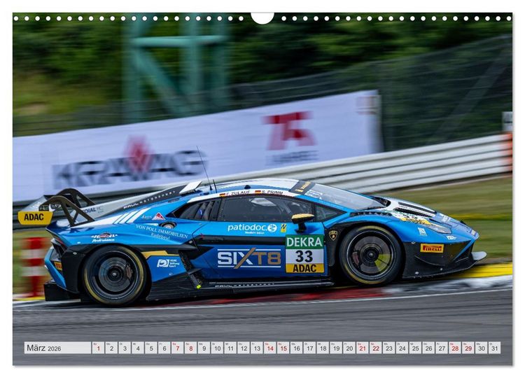 Produktbild: Wilde Stiere am N&uuml;rburgring (Wandkalender 2026 DIN A3 quer), CALVENDO Monatskalender