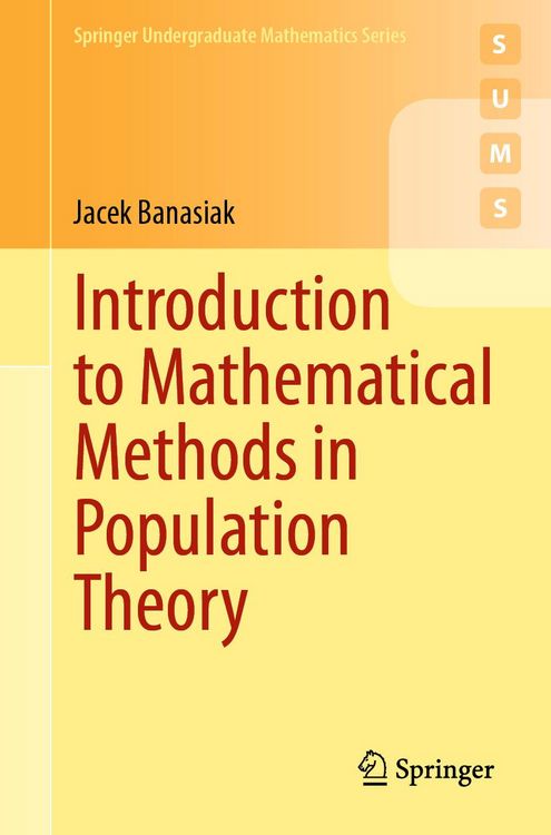Produktbild: Introduction to Mathematical Methods in Population Theory