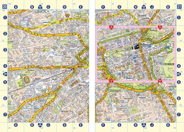 Produktbild: Edinburgh a-Z Street Atl Pb