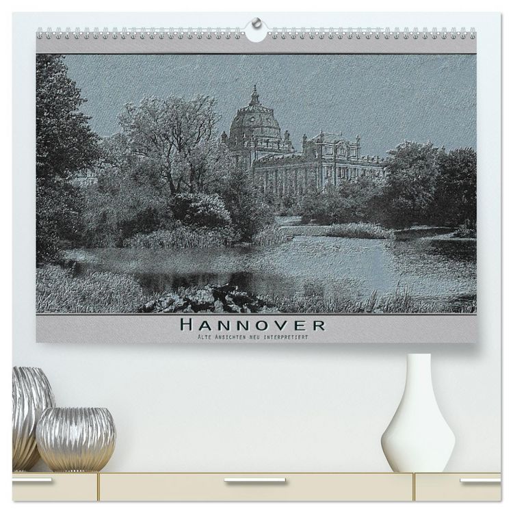 Produktbild: Hannover, alte Aufnahmen neu interpretiert. (hochwertiger Premium Wandkalender 2026 DIN A2 quer), Kunstdruck in Hochglanz