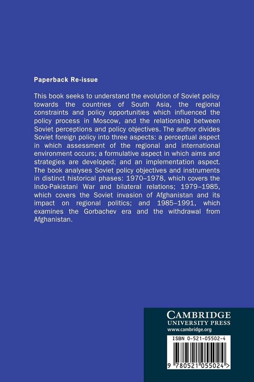 Produktbild: Soviet Policy Towards South Asia Since 1970