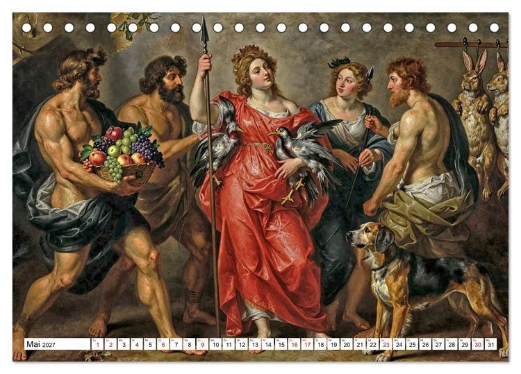 Produktbild: Mythologische Geschichten in barocker Pracht (Tischkalender 2027 DIN A5 quer), CALVENDO Monatskalender
