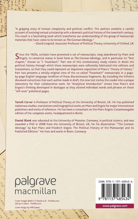 Produktbild: Marx and Engels's "German ideology" Manuscripts