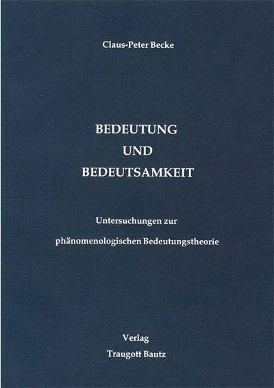 Produktbild: Bedeutung und Bedeutsamkeit