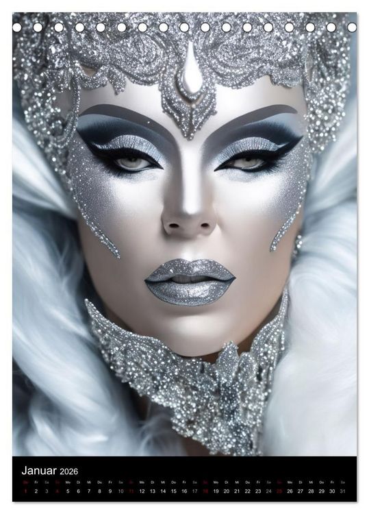 Produktbild: Drag Queens im Rampenlicht (Tischkalender 2026 DIN A5 hoch), CALVENDO Monatskalender