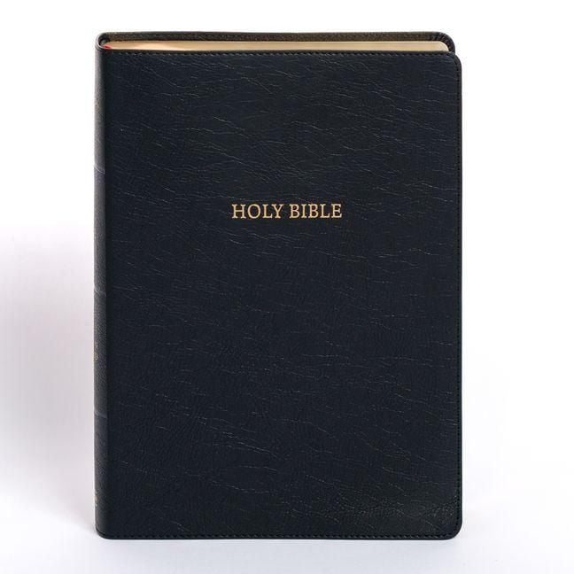 Produktbild: NASB Super Giant Print Reference Bible, Black Leathertouch