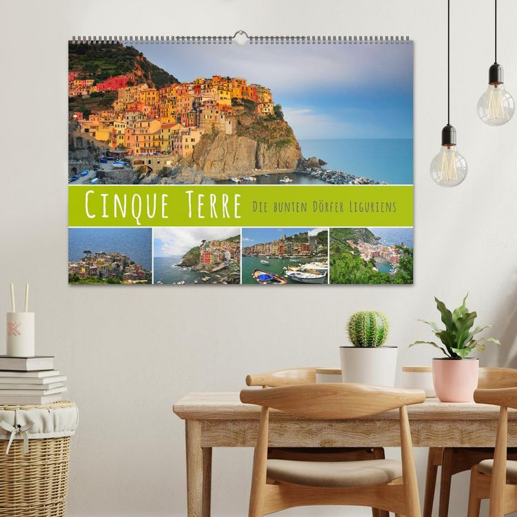 Produktbild: Cinque Terre - die bunten D&ouml;rfer Liguriens (Wandkalender 2026 DIN A2 quer), CALVENDO Monatskalender