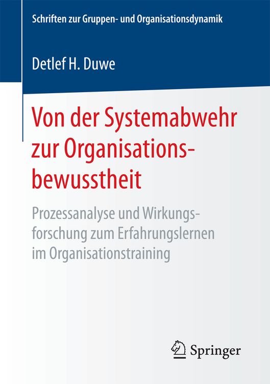 Produktbild: Von der Systemabwehr zur Organisationsbewusstheit