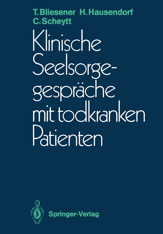 Produktbild: Klinische Seelsorgegespr&auml;che mit todkranken Patienten