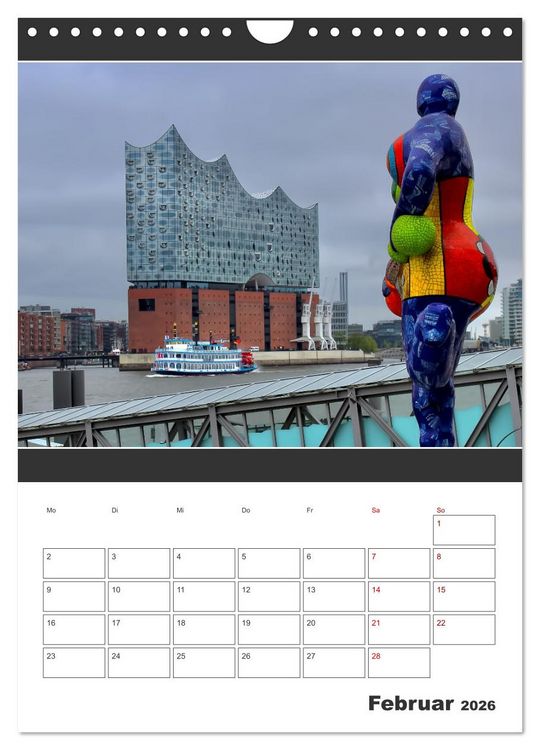 Produktbild: Wahrzeichen Elphi (Wandkalender 2026 DIN A4 hoch), CALVENDO Monatskalender