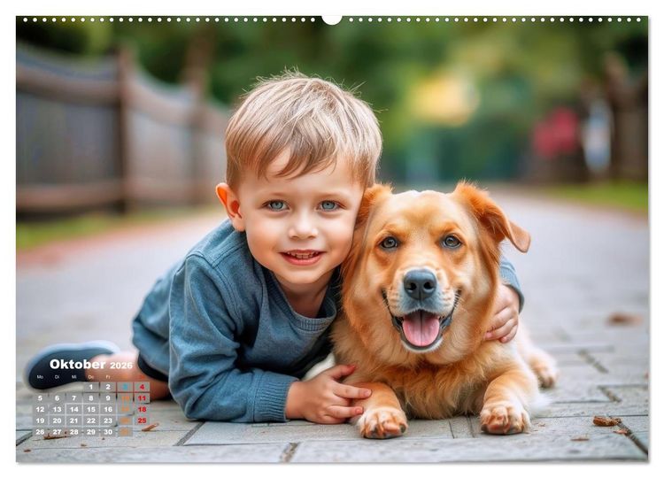Produktbild: Beste Freunde f&uuml;rs Leben (Wandkalender 2026 DIN A2 quer), CALVENDO Monatskalender