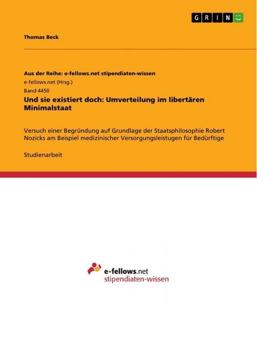 Produktbild: Und sie existiert doch: Umverteilung im libert&auml;ren Minimalstaat