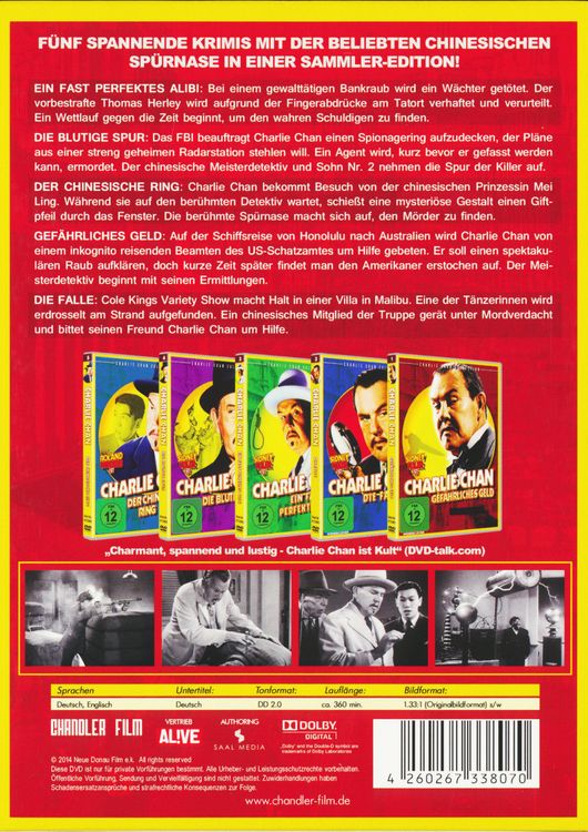 Produktbild: Die gro&szlig;e Charlie Chan Box [5 DVDs]