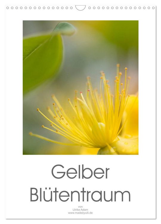 Produktbild: Gelber Bl&uuml;tentraum (Wandkalender 2026 DIN A3 hoch), CALVENDO Monatskalender