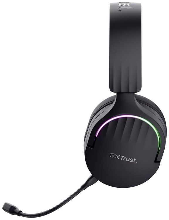 Produktbild: Trust GXT491 FAYZO Over Ear Headset Bluetooth&reg; Virtual Surround Schwarz Surround-Sound, Mikrofon-Stummschaltung, Lautst&auml;rkeregelung Gaming