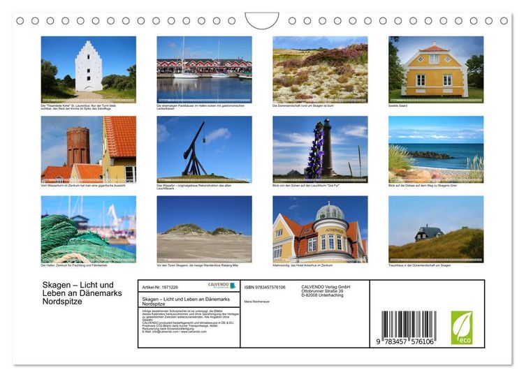 Produktbild: Skagen &ndash;&nbsp;Licht und Leben an D&auml;nemarks Nordspitze (Wandkalender 2026 DIN A4 quer), CALVENDO Monatskalender