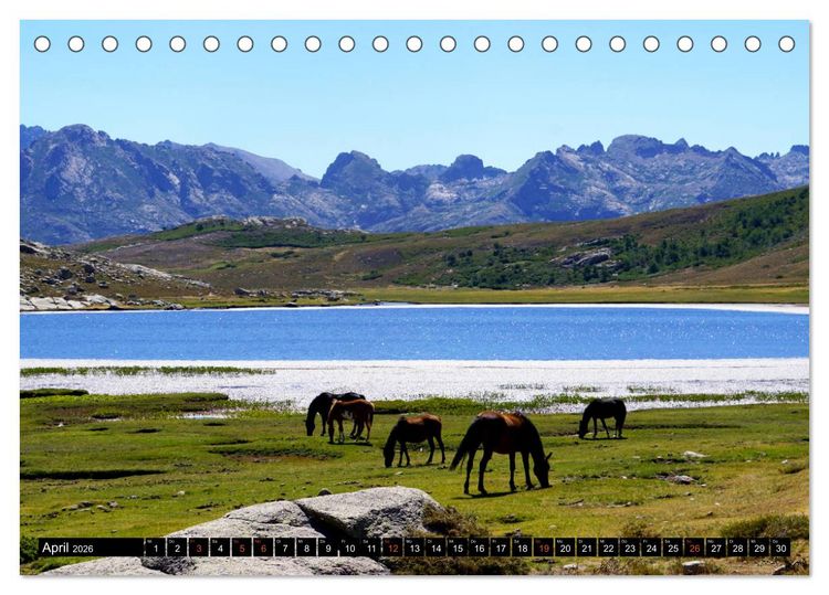 Produktbild: Korsikas wilder Norden. GR20 Impressionen (Tischkalender 2026 DIN A5 quer), CALVENDO Monatskalender