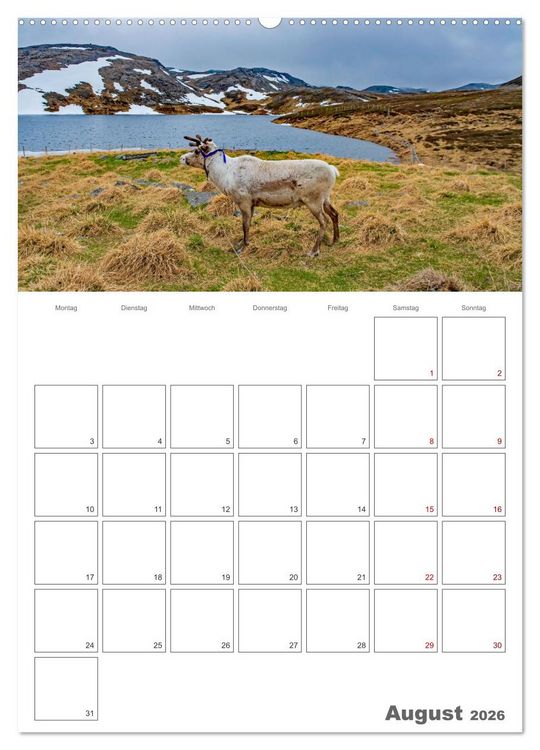 Produktbild: Norwegen - Reiseplaner (hochwertiger Premium Wandkalender 2026 DIN A2 hoch), Kunstdruck in Hochglanz