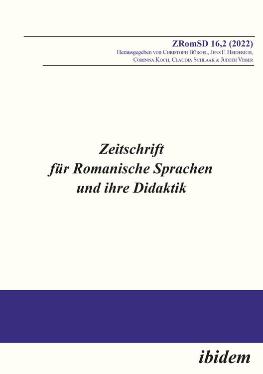Produktbild: Zeitschrift f&uuml;r Romanische Sprachen und ihre Didaktik