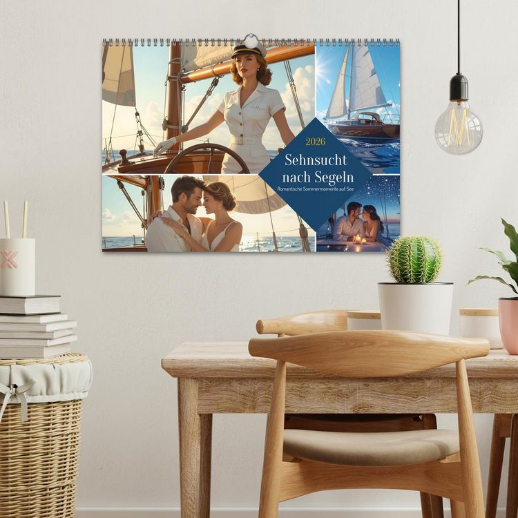 Produktbild: Sehnsucht nach Segeln (Wandkalender 2026 DIN A3 quer), CALVENDO Monatskalender