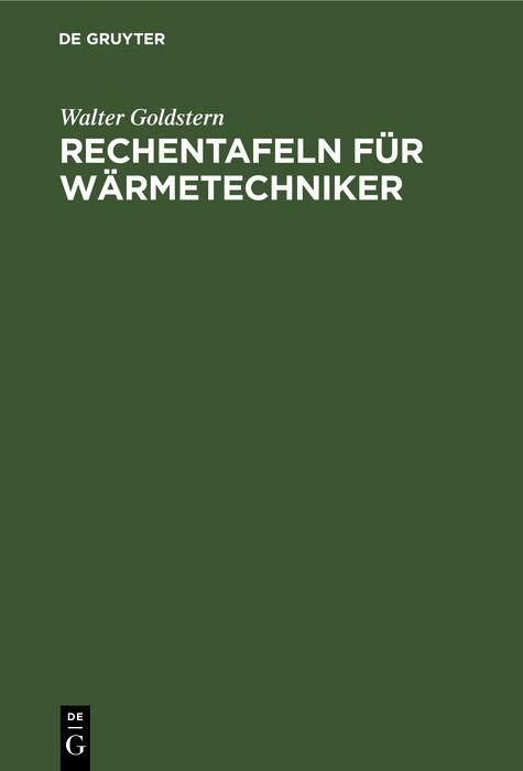Produktbild: Rechentafeln f&uuml;r W&auml;rmetechniker