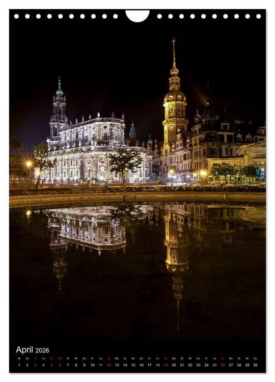 Produktbild: Die wundersch&ouml;ne Stadt Dresden (Wandkalender 2026 DIN A4 hoch), CALVENDO Monatskalender