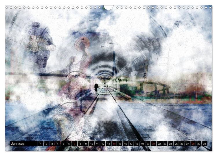 Produktbild: Hamburg Abstrakt (Wandkalender 2026 DIN A3 quer), CALVENDO Monatskalender