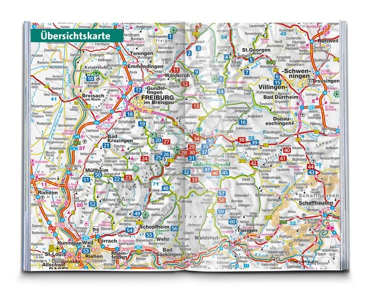 Produktbild: KOMPASS Wanderf&uuml;hrer Schwarzwald S&uuml;d mit Naturpark, Kaiserstuhl und Markgr&auml;flerland, 60 Touren mit Extra-Tourenkarte